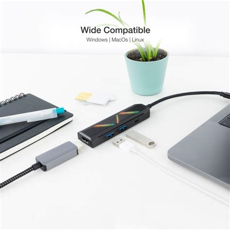 Nanocable Hub En Usb C A Usb A Usb C Hdmi Pccomponentes