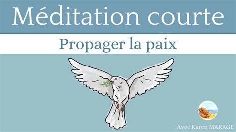 Méditation pour la paix courte et facile avec respiration apaisante