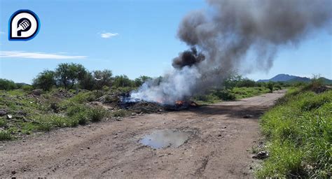 Se Registra Incendio En Basurero Clandestino Al Surponiente De