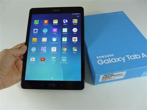 Samsung Galaxy Tab A 97 Unboxing 97 Inch Midranger Taken Out Of The Blue Box Video Tablet