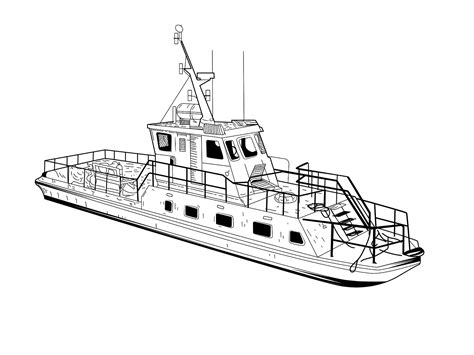 Ship Line Art Vector Illustration by Tanjilur Rahman on Dribbble