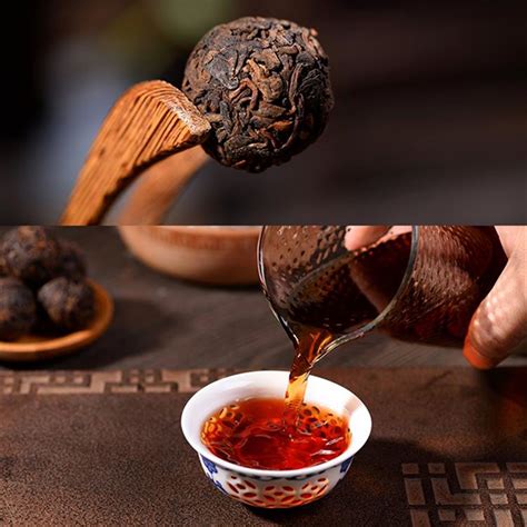 2020 About 200g Ripe Puer Tea Glutinous Rice Flavor Mini Puer Black Tea