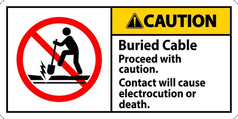 Precauci N Firmar Enterrado Cable Continuar Con Precauci N Contacto