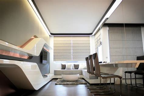 Futuristic Small Apartment Interior Design in Bulgaria | Founterior