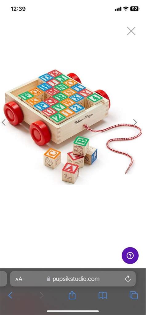 Melissa & doug alphabet blocks, Babies & Kids, Infant Playtime on Carousell