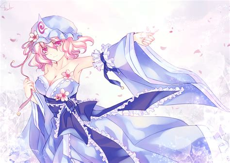 Saigyouji Yuyuko Yuyuko Saigyouji Touhou Wallpaper By Skade