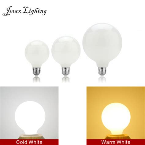 Jmax A60 G45 G80 G95 G125 Milky Glass Bulb E27 9W 12W 15W Edison LED