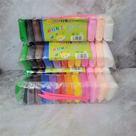 Jual Clay Mainan Anak Isi 12pcs Mainan Edukasi Lilin Anak Polymer