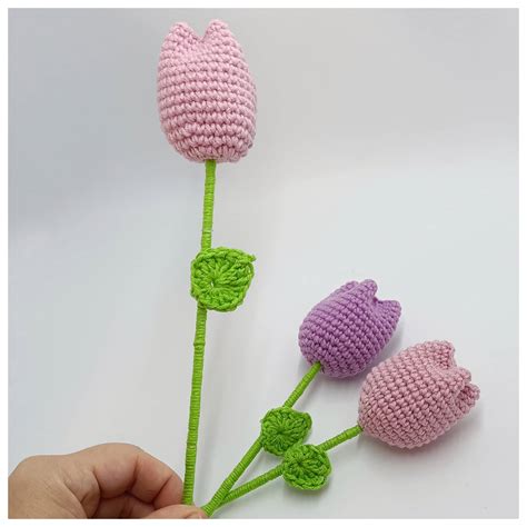 Tulipán de crochet Cositas Eva