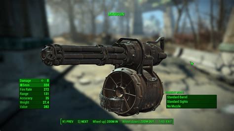 Fallout 4 Weapons Minigun Youtube