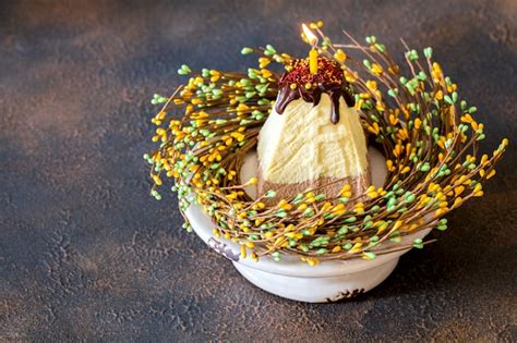 Paskha Y Kulich Cuajada De Postre De Pascua Quark Foto Premium