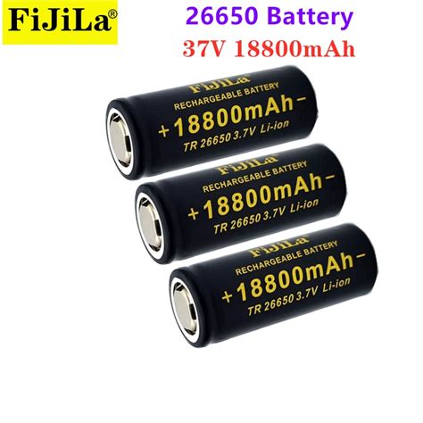 100 Neue 3 7 V 26650 Batterie 18800mAh Li Ion Akk Grandado