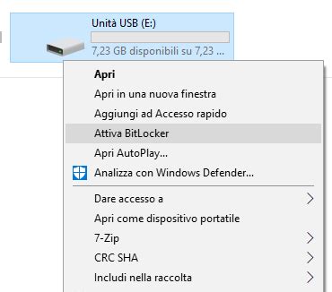 Proteggere Con Una Password La Chiavetta Usb O Le Unit Rimovibili