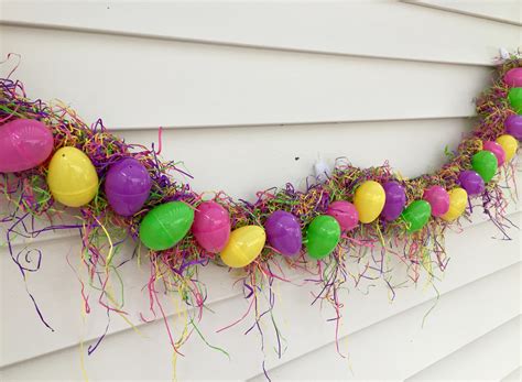 Easter Egg Straw Bannergarlandhome Mantle Decorfarmhouse Etsy