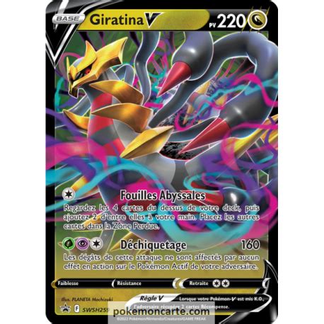 Giratina V Pv 220 SWSH259 Carte Full Art Étoile Promo Acheter d