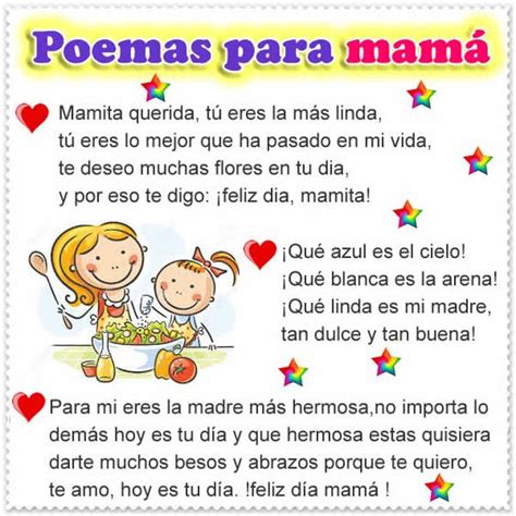 Letritas Infantiles Poesias D A De La Madre