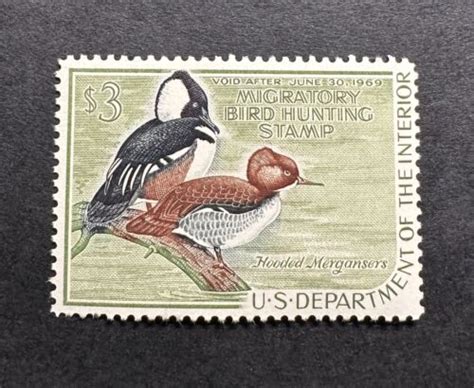 Wtdstamps Rw Us Federal Duck Stamp Mint Og Nh Ebay