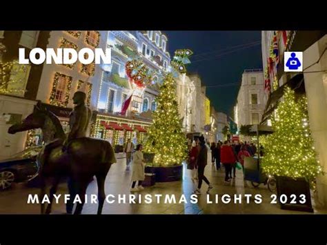 London Walk MAYFAIR CHRISTMAS LIGHTS 2023 Switch On Central