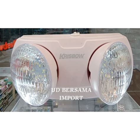 Jual KRISBOW Emergency Lamp Twin Spot 5W Lampu Darurat Shopee Indonesia