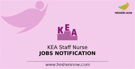 KEA Staff Nurse Jobs Notification 2023 For 100 Posts Online Form