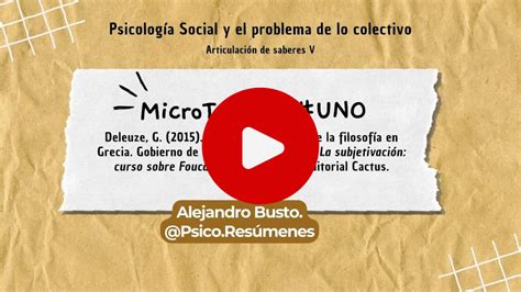 Resumen De Articulaci N De Saberes V Psicores Menes