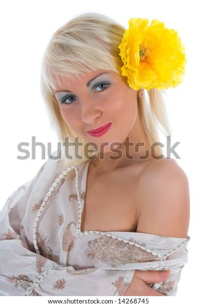 Portrait Nude Blonde Blue Eyes On Stock Photo Shutterstock