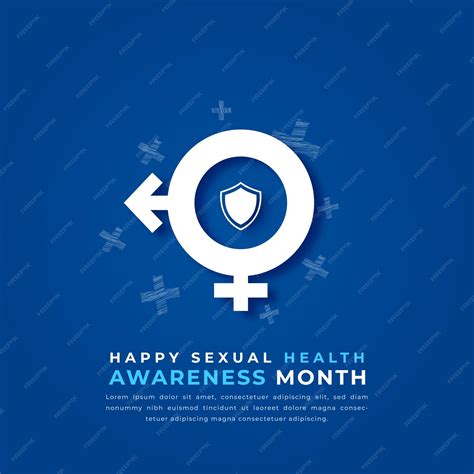 Premium Vector Happy Sexual Health Awareness Month Paper Cut Design Illustration For