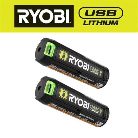 Ryobi Usb Lithium Ah Lithium Ion Rechargeable Battery Pack