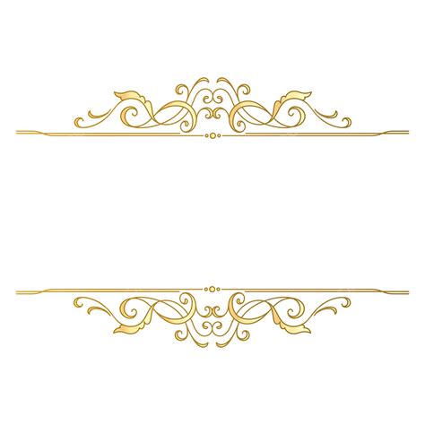 Elegant Gold Border Vector Design Images Decorative Gold Border