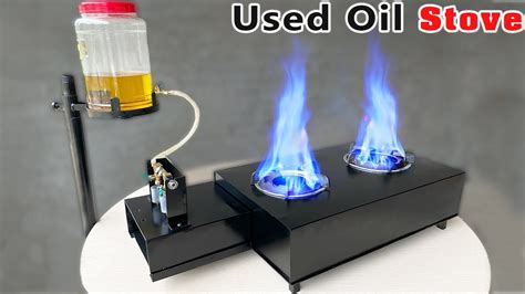 2 In 1 Used Oil Stove Used Fan 12 Voltage To Replace Gas DIY Waste