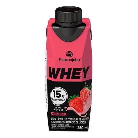 Bebida Proteica Piracanjuba Whey G Morango Ml Panvel Farm Cias