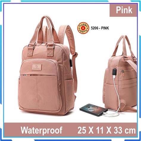 Jual GUDIKA 5206 Tas Ransel Laptop Wanita Kekinian Import Original