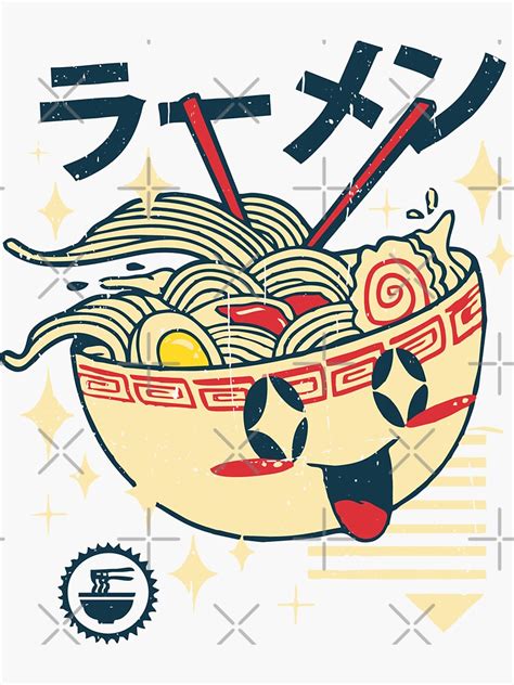 Kawaii Ramen Japan Anime Sticker For Sale By Wenedy Redbubble