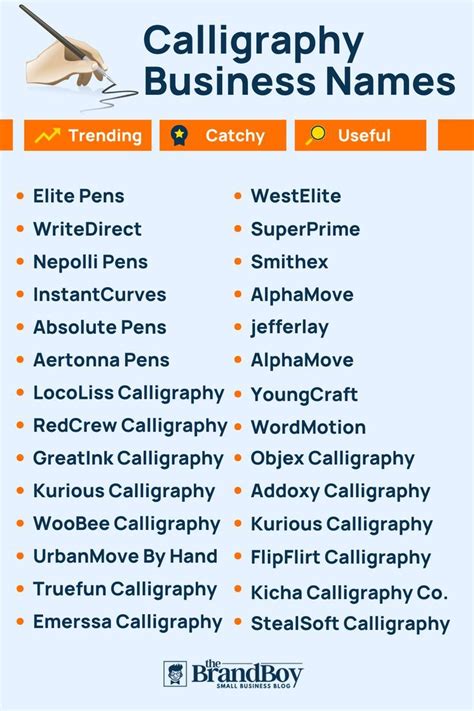 1015 Calligraphy Names Ideas And Domains Guide Generator Thebrandboy