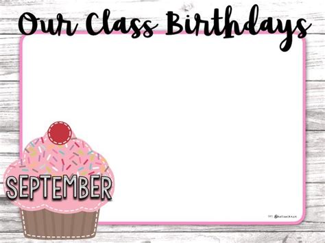 Class Birthdays Calendar Printable Katiewlknsn Teaching Resources