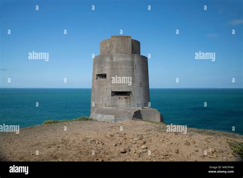 World War 2 German Fortifications On The Channel Islands Stock Photo