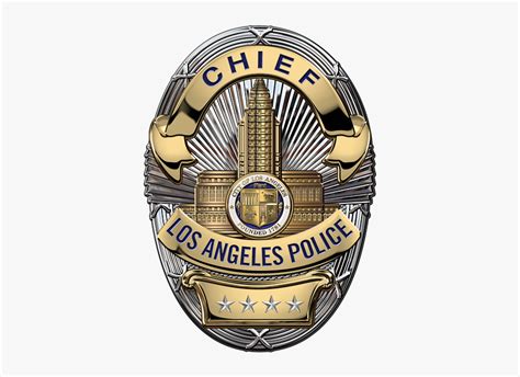 Police Badge Png - Los Angeles Police Chief Badge, Transparent Png ...