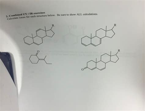 Solved Calculate Lambda Max For Each Structure Below Be Chegg