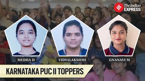 Meet Karnataka 2nd PUC Toppers A Vidyalakshmi Gnanavi M Medha D