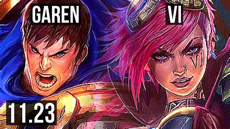 Garen Vs Vi Top 7 0 2 Godlike Kr Master 11 23 Youtube