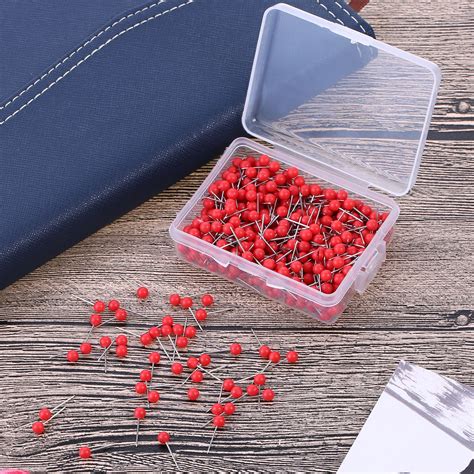 Buy 500 Pack Map Push Pins Map Tacks 18 Inch Small Size Red Online