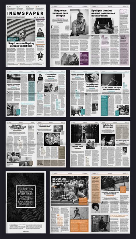 Adobe Indesign Tabloid Newspaper Template In 2022 Newspaper Template
