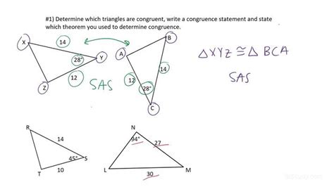 Geometry Congruent Triangles