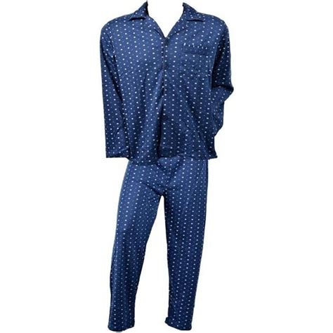 Pyjama Homme Long Eco Boutonn Doubl Polaire Pyjama Boutonn Eco