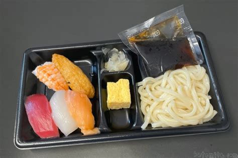 はま寿司の『寿司うどん弁当5貫』が390円で寿司とうどんのお得なセット！ 買てみた