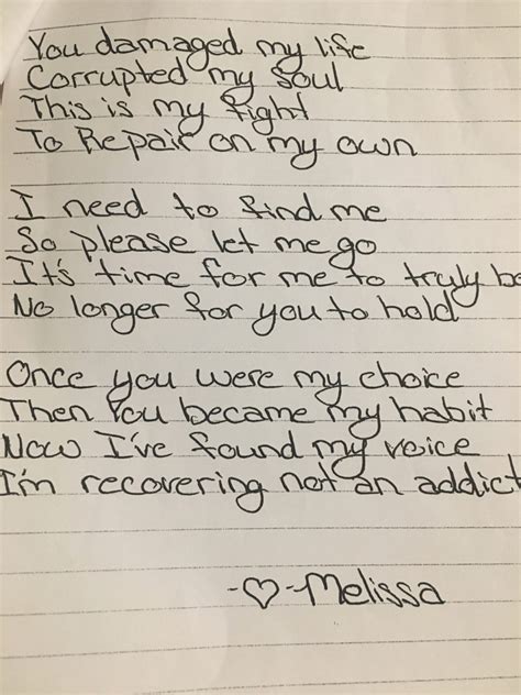 Dear Meth - Addiction Poetry