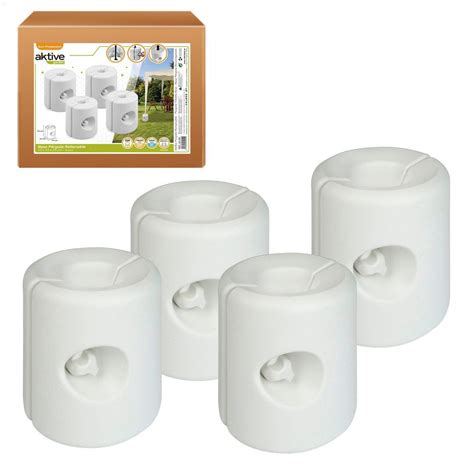 Pack Soportes Blancos Para Carpas X X Cm Aktive Garden Conforama