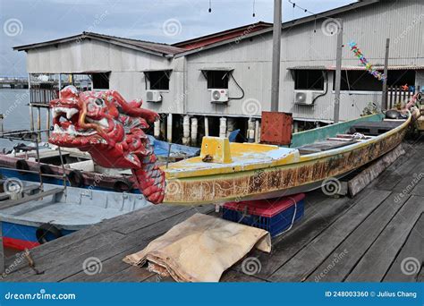 The Clan Jetties Of Georgetown Penang Malaysia Editorial Image