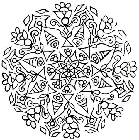 Rangoli With Mandala Design Coloring Page : Color Luna