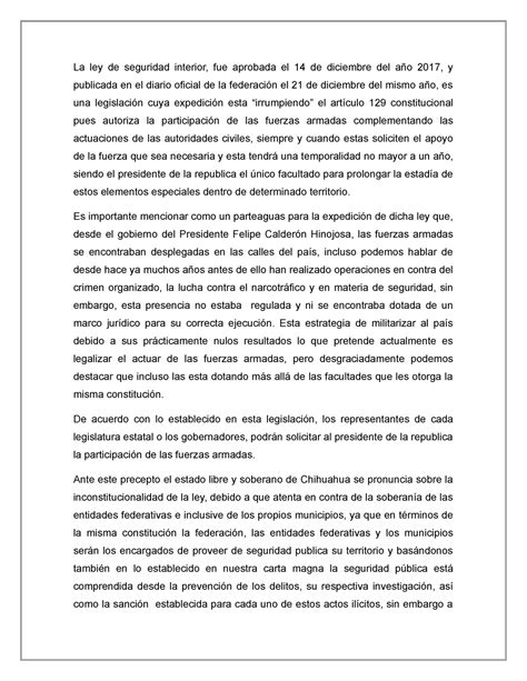 La Ley De Seguridad Interior Analisis La Ley De Seguridad Interior Fue Aprobada El 14 De